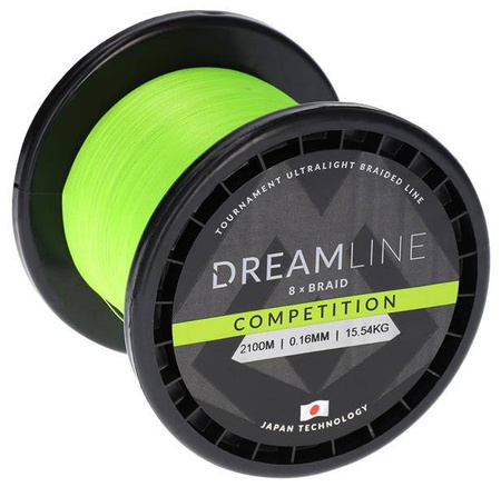 PLECIONKA - DREAMLINE COMPETITION - 0.18mm/18.32kg/2100m - FLUO ZIELONA - op.1szp. MIKADO ZDL000FG-2100-018