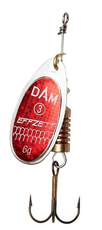 BŁYSTKA OBROTOWA EFFZETT STANDARD SPINNER REFLEX RED ROZMIAR 3 - 6g DAM 5124303