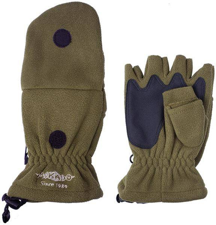 RĘKAWICZKI POLAR - ZIELONY rozm. M MIKADO UMR-08G-M