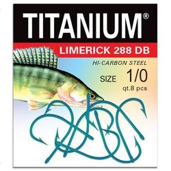 Haczyk Titanium LIMERICK (8 szt.), rozm. 1/0 Robinson 02-P-288DB-1/0