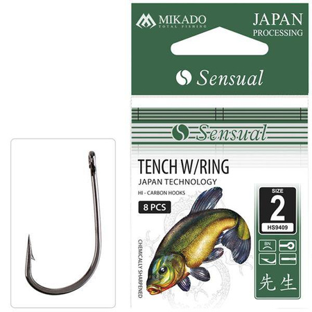 HACZYK SENSUAL - TENCH W/RING Nr 4 BN - torebka 10szt. MIKADO HS9409-4B