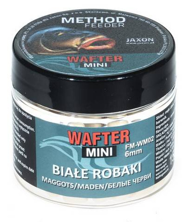 WAFTER MINI METHOD FEEDER 6MM BIAŁE ROBAKI 15G JAXON FM-WM02