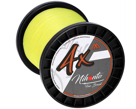 PLECIONKA - NIHONTO FINE BRAID - 0.18mm/14.4kg/2100m - FLUO ŻÓŁTA - op.1szp. MIKADO Z27Y-018-2100