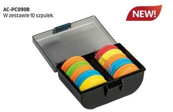 (R) PUDEŁKO ZE SZPULKAMI EVA DO PRZYPONÓW -10 SZPUL JAXON AC-PC090B
