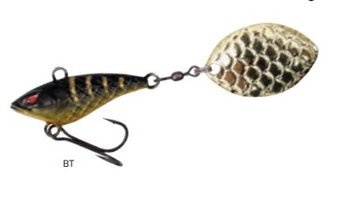 WOBLER Z OBROTOWYM WIRUJĄCYM OGONKIEM PRZYNĘTA - M-TAIL 12g/BLACK TIGER - op.1szt. PMMT-12-BT