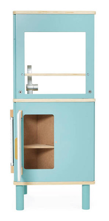 Trójstronna drewniana kuchnia narożna Trio z 5 akcesoriami 3+, Janod