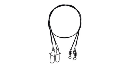 PRZYPON STALOWY Z KRĘTLIKIEM I AGRAFKĄ 25cm / 10 kg - op.2 szt MIKADO ZG11-002