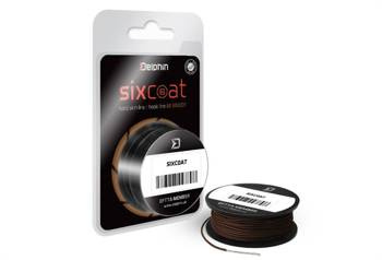 SZTYWNA PLECIONA NA PRZYPONY SIXCOAT Skin Line muddy 25lbs 5m Delphin (101000110)