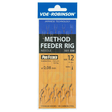 Przypon plecionka VDE-R z bagnetem MF 501BM rozm. 6, śr. 0,120mm VDR Team 01-V-B501BM-06B