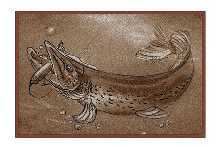 Wycieraczka Retro Szczupak 60x40cm Delphin (795000203)