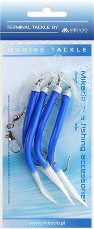 ZESTAW MORSKI - GUMMI MAKK RIG - hak 3x4/0 (BLUE) MIKADO LS-A210-20