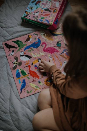 Mudpuppy Puzzle dwustronne Robaki i ptaki 100 elementów 6+