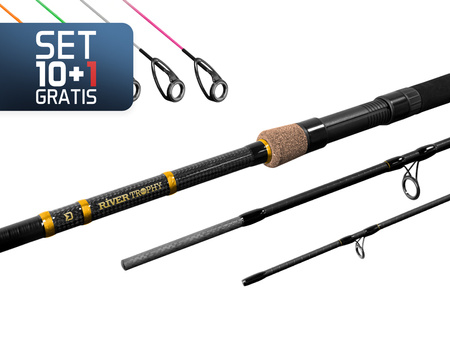 10+1 - Delphin RIVER Trophy NXT +4 szczytówki 320cm/180g/3 składy Delphin (101006425)