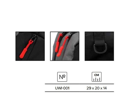 PLECAK - SLING BAG (29 x 20 x 14cm) MIKADO UWI-001