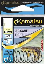 HACZYKI BEZZADZIOROWE JIG GAME LIGHT HAK 12  OP.10 SZT KAMATSU 513900312