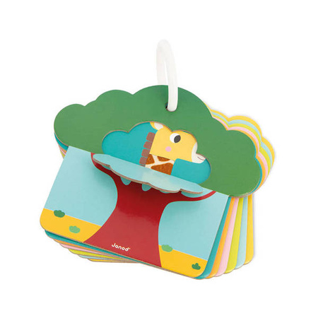 Karty sensoryczne Sawanna 7 elementów 12 m+, Janod