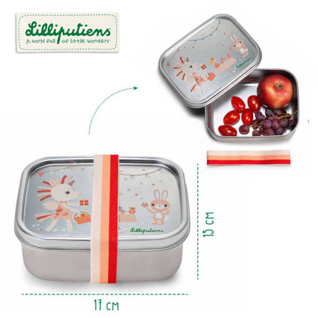 LILLIPUTIENS Lunchbox ze stali nierdzewnej Szczęśliwy Jednorożec Lena
