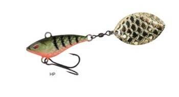 WOBLER Z OBROTOWYM WIRUJĄCYM OGONKIEM PRZYNĘTA - M-TAIL 6g/HOT PERCH - op.1szt. MIKADO PMMT-6-HP