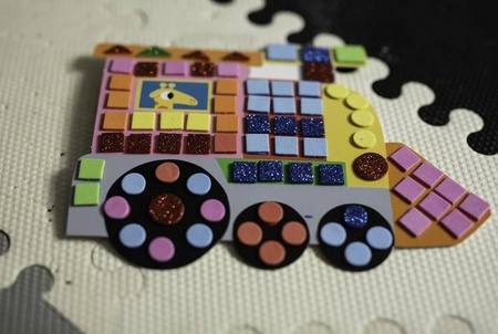 Zestaw kreatywny Mozaika Pojazdy 3+, Janod