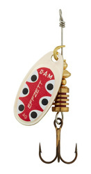 BŁYSTKA OBROTOWA EFFZETT STANDARD SPINNER SILVER BLACK DOT ROZMIAR 4 - 10g DAM 5131404