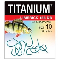Haczyk Titanium LIMERICK (10 szt.), rozm. 10 Robinson 02-P-188DB-10