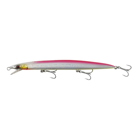 SANDEEL JERK MINNOW LS 17.5CM 29G S WHITE PINK YELLOW 1PCS Savage Gear (77300)