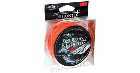 PLECIONKA NIHONTO FINE BRAID  035 ORANGE 100M MIKADO Z30O-035