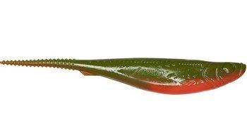 Jerkbait  Jerky PRO 7"/17,5cm 5 szt./bag ORANGE FLUO/OLIVE black glitter     DRAGON CHE-JK70D-48-250