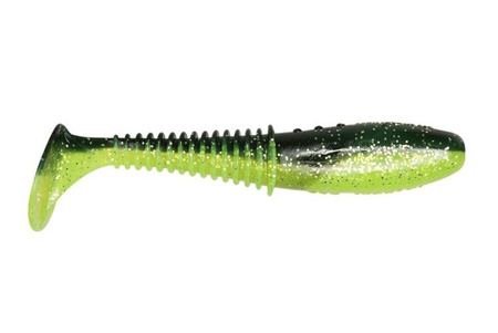 Ripper Invader PRO 3.5"/8,5cm 3szt./bag CHARTREUSE/BLACK silver glitter DRAGON CHE-IV35D-30-101