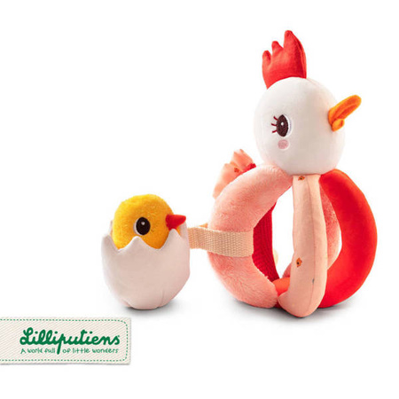 LILLIPUTIENS Grzechotka-chwytak Kokoszka Paulette 6 m+