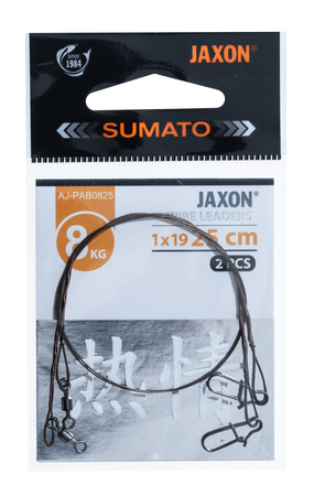 PRZYPON JAXON SUMATO 1X19 25CM 8KG 5X2SZT JAXON AJ-PAB0825