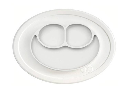 EZPZ Silikonowy talerzyk z podkładką mały 2w1 Mini Mat biały