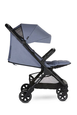 Easywalker Jackey Kompaktowy, samoskładający się wózek spacerowy z torbą transportową Steel Grey