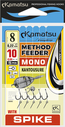 PRZYPON METHOD FEEDER MONO KANTOUSURE 6 BLNO/10cm/0,25mm SPIKE K-5142 OP.5 SZT KAMATSU KONGER 504021306