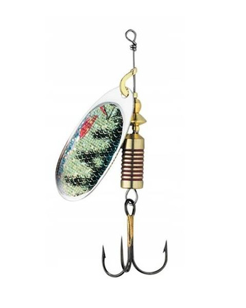 BŁYSTKA OBROTOWA ROZMIAR 3 - 6 GRAM SPINNER EFFZETT NATURE 3D PERCH DAM 5130506