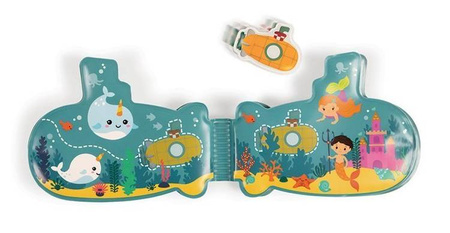 Książeczka aktywizująca do kąpieli Łódź podwodna 12 m+, Janod