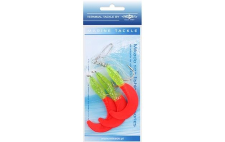 ZESTAW MORSKI - TREBLE PILK TWIST RIG 6cm - hak 3x4/0 MIKADO LS-C169