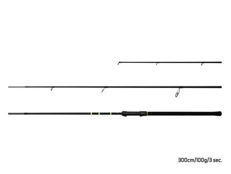 Delphin FEEDERA + 2 szczytówki 330cm/100g/3 składy Delphin (101004646)
