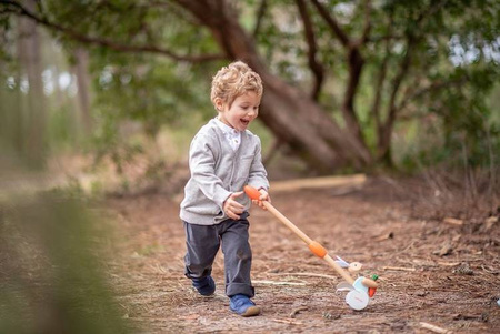 Pchacz drewniany walec Pure, Janod