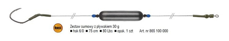 ZESTAW SUMOWY Z PŁYWAKIEM 30g, 6/0/75cm/80lbs OP.1SZT KONGER 865100000