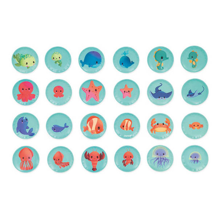 Gra memory do kąpieli Morskie dzieci 24 elementy 2+, Janod