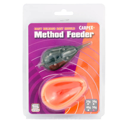 Koszyk Carpex Method Feeder z gumową formą rozm. S, 20g Carpex 83-CZ-S20