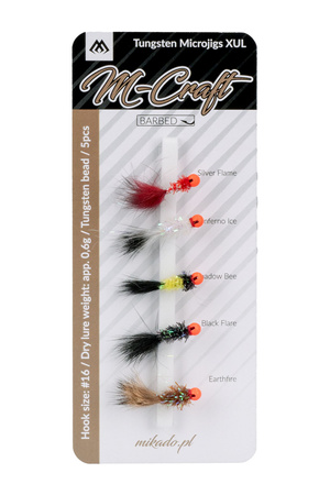ZESTAW - M-CRAFT TUNGSTEN MICROJIGS - XUL / #16 / 0.6g - Z ZADZIOREM - 1 kpl.