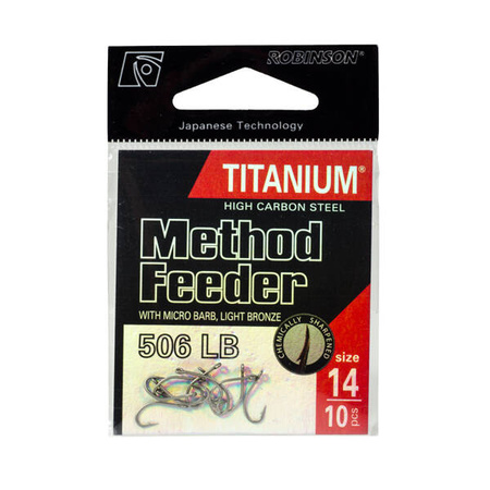 Haczyk Titanium Method Feeder 506 (10 szt.), rozm. 14 Robinson 02-P-506LB-14