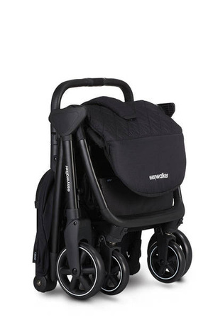 Easywalker Jackey Kompaktowy, samoskładający się wózek spacerowy z torbą transportową Shadow Black