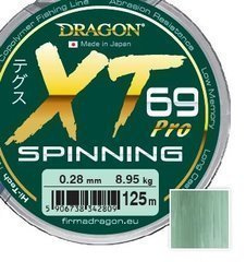 Żyłka  XT69 PRO SPINNING / Made In Japan 125 m 0.28 mm/8.95 kg szarozielona    DRAGON PDF-33-32-028