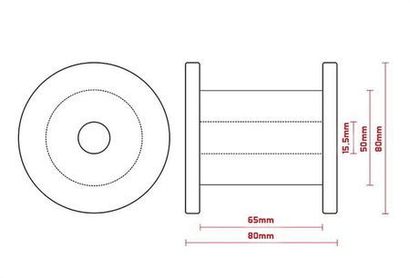 Szpula 300-1200m czarna Delphin (600998002)