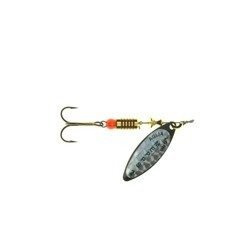 Błystka Mepps AGLIA LONG RAINBO czarna nr 0