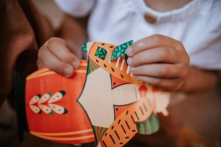 Zestaw kreatywny Papierowa przeplatanka Zabawne zwierzaki 5+, Janod