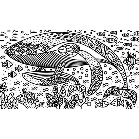 Zestaw kreatywny Magiczne kolorowanki wodne Ocean 7+, Janod